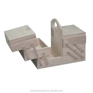 Boîte à <span class=keywords><strong>couture</strong></span> dans une boîte d'emballage, prix d'usine, poignée personnalisée, accessoire de <span class=keywords><strong>couture</strong></span> <span class=keywords><strong>en</strong></span> <span class=keywords><strong>bois</strong></span>, <span class=keywords><strong>couture</strong></span> personnalisée, pratique tous les jours - Product Image 2