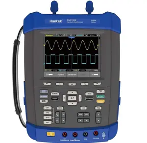 Hantek DSO1202E Osiloskop Genggam 2 CH, Penganalisis Spektrum FFF Digital 5 Dalam 1 6000 Hitungan DMM dengan Penghitung Frekuensi 200MHz