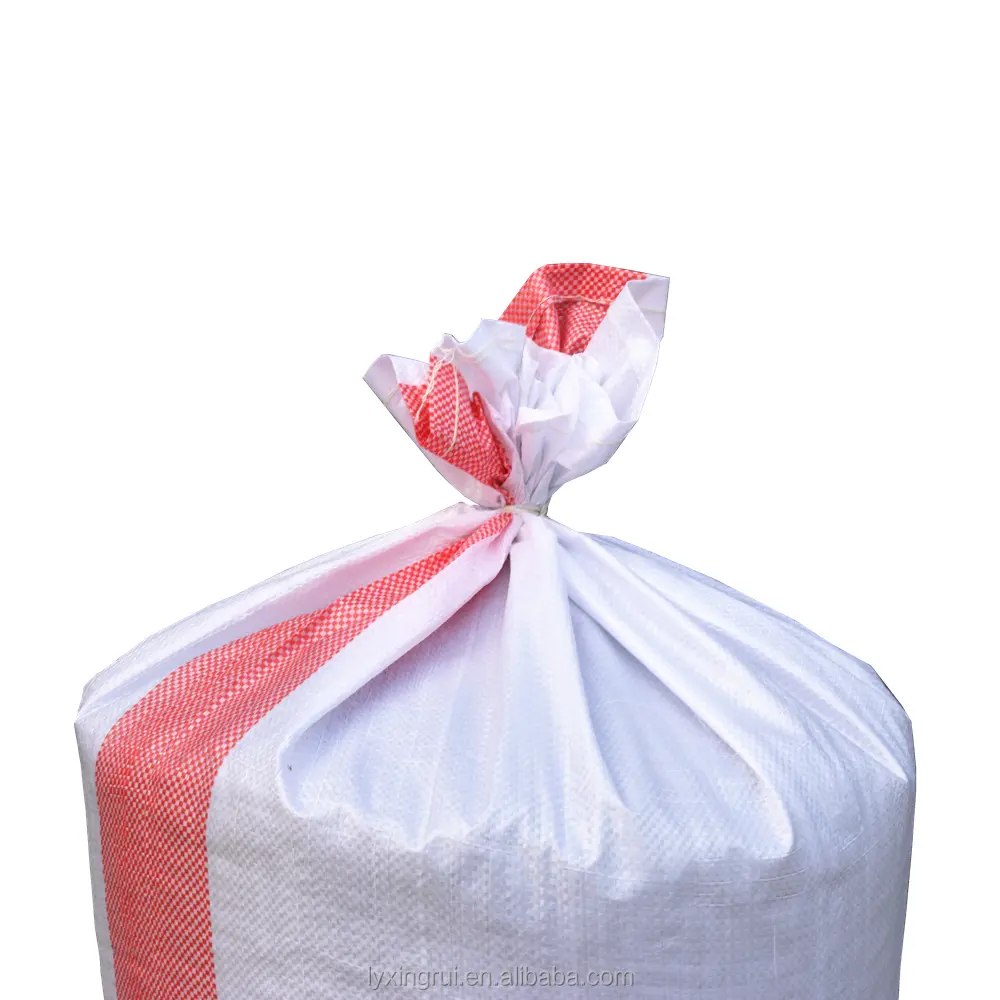 白色hdpepp織りバッグ50kg包装用60x100cm