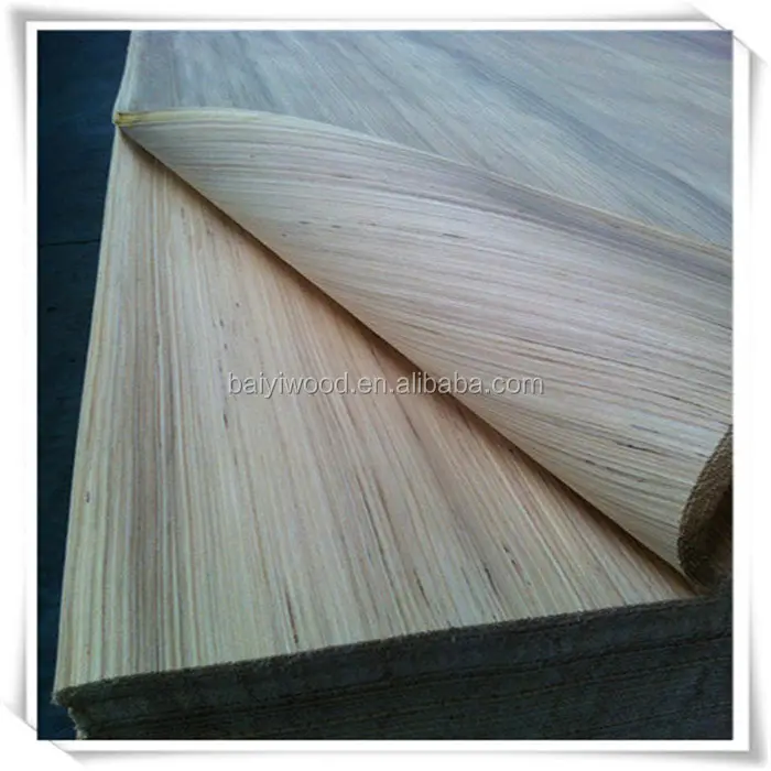 grade A 0.3mm face veneer/white poplar face wood/white engineered veneer for plywood