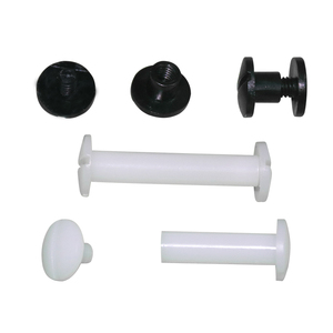 Di <span class=keywords><strong>plastica</strong></span> Rilegatura di Libri Viti di <span class=keywords><strong>Plastica</strong></span> Nera Maschio e Femmina Viti Chicago Viti - Product Image 1