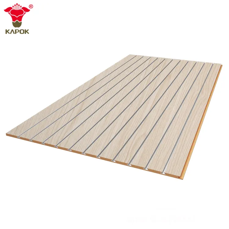 Kapok Panel 15Mm, 16Mm, 18Mm 25Mm Mdf Melamine Khe Ban Sử Dụng Slatwall Panels