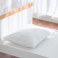Oreiller d'allaitement pour bébé, en coton blanc, plumes, wi-fi, velours, 2 pièces