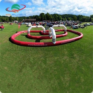 Mobile go cart piccola pista pista gonfiabile all'aperto giochi interattivi - Product Image 4
