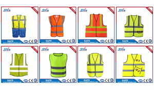 الصين ملابس سلامة عاكسة مصنع OEM شعار ANSI CE الأمن سترة مصنع الأصفر سترة تحذير - Product Image 3