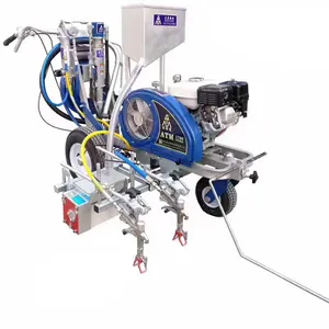 Máquina de marcação por estrada, de alta qualidade, empurrar linha, marcação de tinta fria airless, máquina de marcação da estrada
