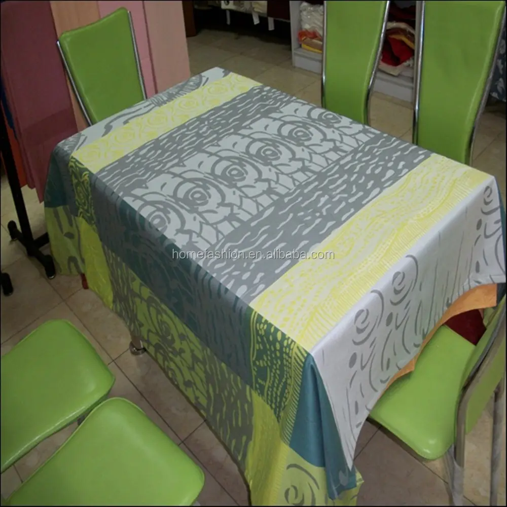100%cotton damask satin band tablecloth;satin band table cloth;MJS SPUN POLY TABLECLOTH