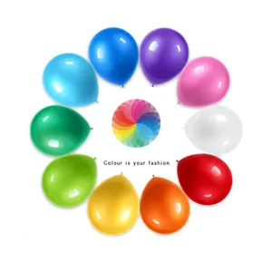 ZF254 — ballons personnalisés de couleur métallique, vente en gros, logo, pour fête, promotion, usine