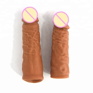 Hommes Dick Extender Cock Élargissement Réutilisable Préservatifs Pénis Manches - Product Image 2