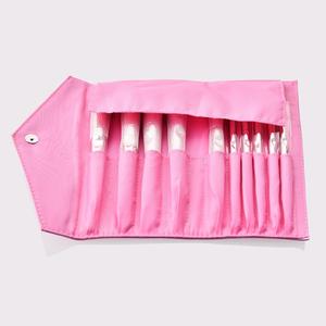 Juego de brochas de maquillaje de 10 piezas mojadas y salvajes con logotipo personalizado color rosa - Product Image 2