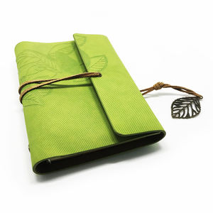 مخصص خمر ليف ديكور فو جلد البقر دوامة دفتر الصفحة الإبداعية جيب السفر دفتر يومي - Product Image 3