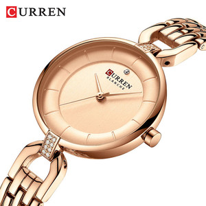 Orologio <span class=keywords><strong>da</strong></span> <span class=keywords><strong>Donna</strong></span> CURREN 9052, Impermeabile 3ATM, <span class=keywords><strong>Orologi</strong></span> Femminili alla Moda con Cinturino in Acciaio Inossidabile, Orologio <span class=keywords><strong>da</strong></span> Polso Sportivo per Signore - Product Image 4
