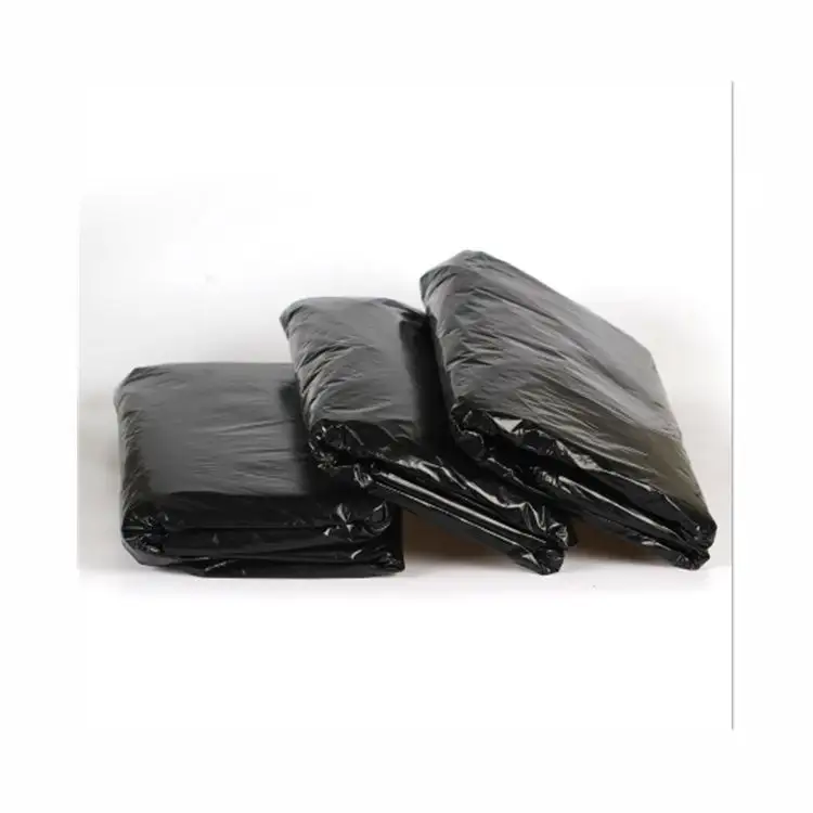 Bolsas de basura desechables de plástico para coche, bolsas de basura de color negro, venta directa de fábrica