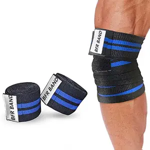 2023 High Quality Knee Wraps Blood Flow Restriction Bands BFR Bands Muscle Growth Elastic Quick Release Strap Sialkot