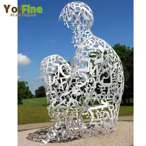 Наружная скульптура Jaume Plensa из нержавеющей стали для продажи