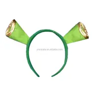 Green Shrek Ear Ogre Headband, Animal Costume, Fancy Dress