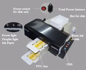 中国IDカード印刷用自動インクジェットPVCプラスチックカードプリンター