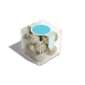 免费送货透明迷你糖果盒婚礼礼品盒 55 x 55毫米透明 acrylic 盒