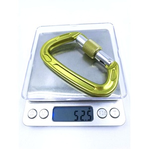 Ganci a scatto in alluminio da 12mm per vendita all'ingrosso di moschettone da 22kn, moschettone da arrampicata da esterno, gancio per guinzaglio per cani