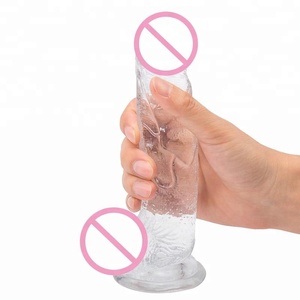Cristal gelée Gode Réaliste Sex Toys pour Femme Doux Artificielle Pénis Ventouse Strapon Bite - Product Image 4