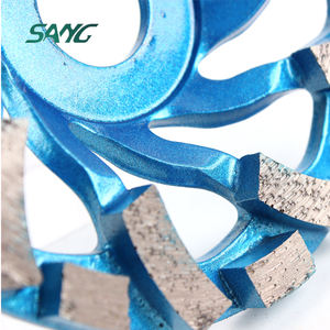 Алмазный турбо-шлифовальный круг Sang Diamond для бетона, алмазная шлифовальная пластина-чашка для угловой шлифмашины, для полировки полов, бетона, камня - Product Image 4