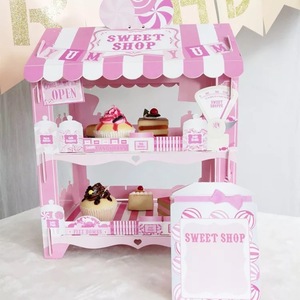 Présentoir <span class=keywords><strong>en</strong></span> <span class=keywords><strong>carton</strong></span>, Adorable, <span class=keywords><strong>en</strong></span> forme de château, avec Logo personnalisé, <span class=keywords><strong>en</strong></span> <span class=keywords><strong>carton</strong></span>, pour aliments Pop, pour fête de mariage/supermarché, livraison gratuite - Product Image 2