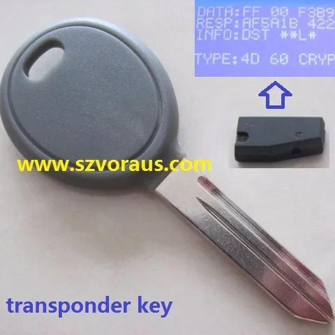 Y164 692352 CHIP 4D60 80 bit chip transponder key Car Ignition Key for Chry (unsealed cover, no logo)