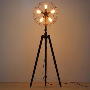 6.13-9 Industri lantai lampu Antik fan cahaya lampu edison bola lampu antik retro pencahayaan fixture