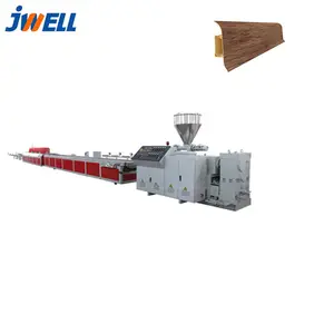 WPC PVC furniture board extruding machine pvc skirting baseboard plastic extrusion production line