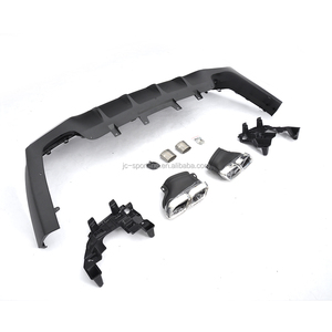 De plástico de GLE350 difusor trasero para Mercedes s Ben z sobre las clase GLE350 GLE400 GLE63 AMG 2016-2017 con escape - Product Image 4
