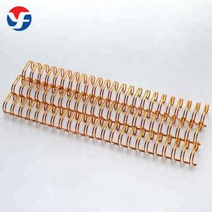 Rose Gold Color Double Wire O <strong>Loop</strong> Fence Metal Spiral Binding Ring - Product Image 3