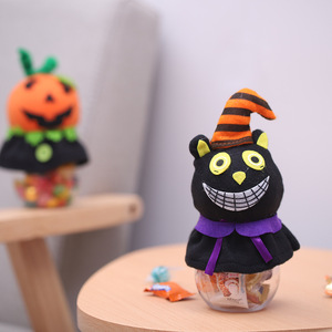Barattolo Trasparente per Caramelle di Halloween, Scatola Regalo per Bambini a Forma di Zucca e Gatto Nero, Vendita all'Ingrosso - Product Image 4