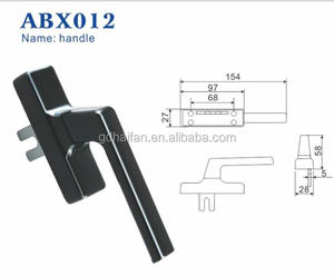 Accessori di alluminio della fabbrica di alibaba battente dello zinco del Vietnam e maniglia superiore della finestra appesa per il profilo in thailandia Indonesia - Product Image 1