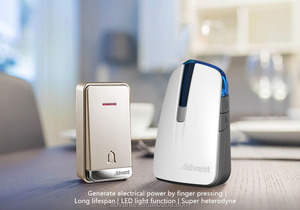 DC Pin Power 150 M Phạm Vi điều khiển từ xa chuông cửa không dây cho căn hộ, nhà chuông cửa nhấp nháy ánh sáng - Product Image 5