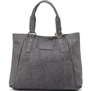 Toptan moda yeni tasarım bayanlar Tote çanta omuz kadın iş çantası