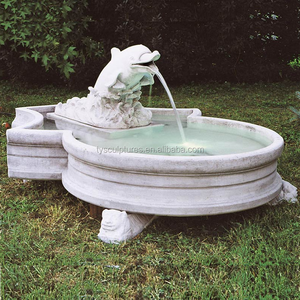 Fontaine à eau en marbre, grande taille, pour l'extérieur, sculpture de grue, pour jardin - Product Image 6