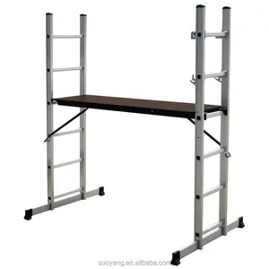 Aluminum scaffolding ladder with best price 6063T5 EN131 certificate SGS, bunk bed ladder hook