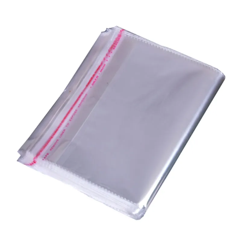 Groothandel goedkope clear zelfklevend seal kleding opp verpakking plastic zak/clear poly t-shirt tas