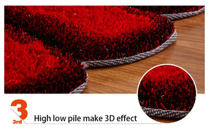 Thảm Lông Xù Hình Hoa Hướng Dương Tròn Màu Hoa Hồng <span class=keywords><strong>Polyester</strong></span> - Product Image 6