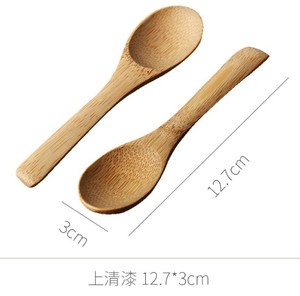 Color natural 13 cm Mini <span class=keywords><strong>bambú</strong></span> ensalada y cuchara <span class=keywords><strong>de</strong></span> helado para fiestas - Product Image 2