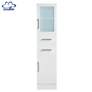 Australia Country Style Modern Mdf White Tall Boy With Bathroom Cabinet And Bathroom Accessories For Shower Room And Toilet