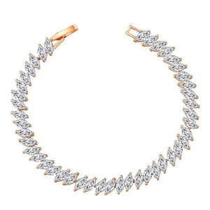 <span class=keywords><strong>blanc</strong></span> pierre de la cz bracelet en <span class=keywords><strong>or</strong></span> des femmes modèles - Product Image 1