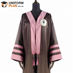 Robe et toge de remise de diplôme longues roses pour femme <span class=keywords><strong>arabe</strong></span> - Product Image 1