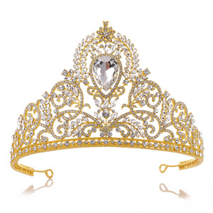 Corona da <span class=keywords><strong>Regina</strong></span> del Ballo, Corona per Quinceañera, <span class=keywords><strong>Tiara</strong></span> con Strass e Cristalli per Spose e Donne - Product Image 2