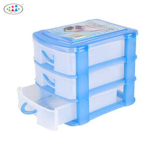 Colorida caja de plástico con seis divisiones - Product Image 5