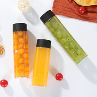Bouteille d'eau en plastique Voss à prix avantageux, bouteille sensorielle en plastique style Voss