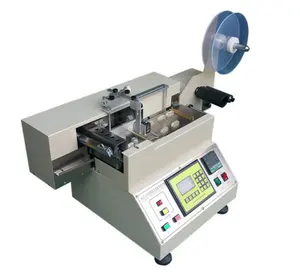 Automatic high speed Ribbon cutter Hot and Cold Computerized Small Woven Label Cutting Machine