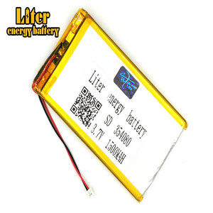 Plug 1,25-2 p 354080 ultra-thin polymer lithium battery 1500 mAh outdoor lighting 3,7 V Medical equipment with NTC - Product Image 1