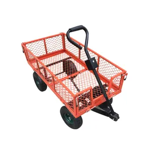 High performance metal folding wagon cart for construction