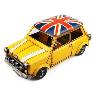 थोक बच्चों उपहार सजावटी विंटेज धातु शिल्प इंग्लैंड ब्रिटेन झंडा कार मॉडल खिलौना Diecast वाहन कार बच्चों के लिए - Product Image 3